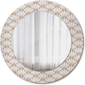 Lustro dekoracyjne okrągłe Orientalny kwiat