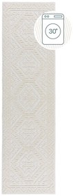Kremowy chodnik z szenilu odpowiedni do prania 60x240 cm Jaipur – Flair Rugs