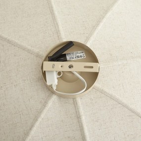 Lampa sufitowa Japandi beżowa tkanina 70 cm - Haru