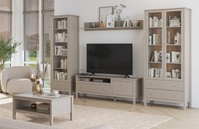 Minimalistyczna półka ścienna taupe M9-H30