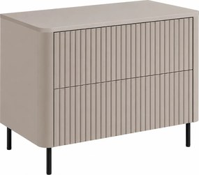Szafka łazienkowa 80, Kaszmir, blat kaszmir, nogi czarne, 80,8 x 44,2 x 65 cm