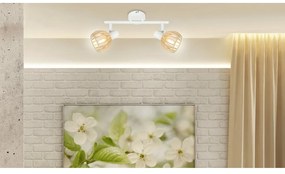 Biało-naturalna lampa sufitowa ø 10 cm Atarri – Candellux Lighting