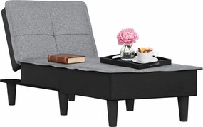 Rozkładany jasnoszary szezlong do salonu G7-C00