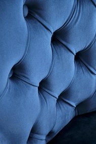 Krzesło tapicerowane MIYA VELVET granatowe HALMAR