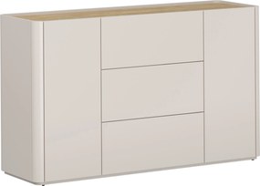 Komoda Elivo 150 cm z szufladami - kaszmir / dąb olejowany