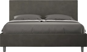 Łóżko bez stelaża tapicerowane 160x190 microfibra Szary Adele