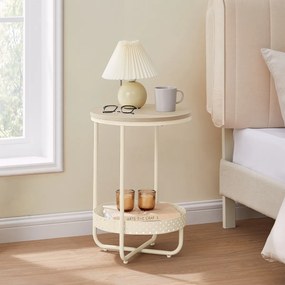 Stolik pomocniczy E1015 CRM, kremowy