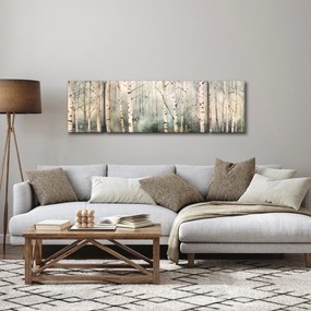 Obraz - Rysowanie wzoru lasu (170x50 cm)