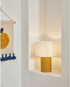Musztardowo-biała lampka dziecięca Bianella – Kave Home
