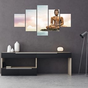 Obraz - Budda nadzorujący ziemię (125x70 cm)