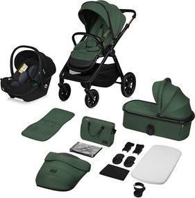 Lionelo - Wózek wielofunkcyjny 3w1 LAYLA Green Forest