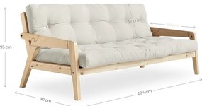 Turkusowa rozkładana sofa 204 cm Grab – Karup Design