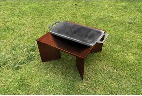 Płyta grillowa do ogniska ogrodowego 62 x 30 x 3cm, stalowa CORGARDEN 1073