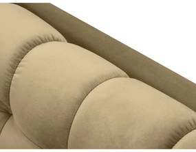 Beżowa aksamitna sofa Cosmopolitan Design Bali