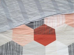 PrzytulneMieszkanie.pl PrzytulneMieszkanie.pl Pościel z bawełny Renforcé HONEY COMB szara Rozmiar pościeli: 70 x 90 cm | 140 x 200 cm