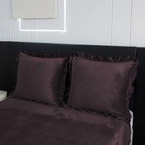 PrzytulneMieszkanie.pl PrzytulneMieszkanie.pl Pościel z mikropluszu KOLANTE ciemnobrązowa Rozmiar pościeli: 70 x 80 cm | 140 x 200 cm