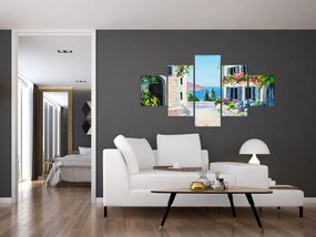 Obraz - Grecka aleja, obraz olejny (125x70 cm)