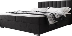 BEDANTE Łóżko kontynentalne ZILANO2 140x200 Itaka 27 Ciemnoszary