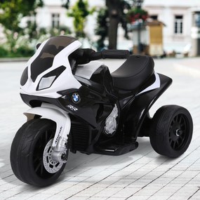 HOMCOM motorek elektryczny na licencji BMW 3 koła z akumulatorem czarny dla dzieci pojazd elektryczny | Aosom PL