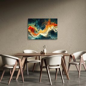 Obraz na szkle - Nowoczesna abstrakcja (70x50 cm)