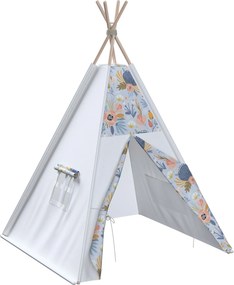 Tipi kolor niebieski tkanina wzorzysta