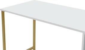 Biurko Twin White and Gold