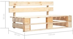 Ławka ogrodowa z palet - Olefix 2X