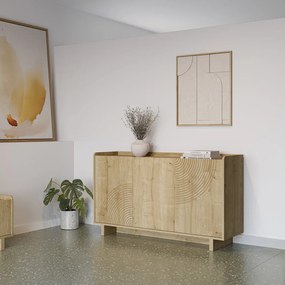 Komoda w dekorze dębu w naturalnym kolorze 140x80x40 cm Daira – Marckeric