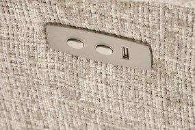 Fotel rozkładany AMORE beżowy elektryczny HALMAR