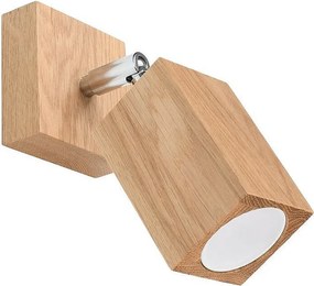 Kinkiety Skandynawski Keke, Drewno - 1 Źródło - L.8 X H.17 Cm - Dąb