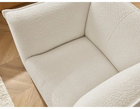 Beżowy fotel z materiału bouclé Giorgia – Bobochic Paris