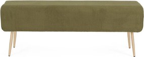 Zielona tapicerowana ławka Olga – Bizzotto