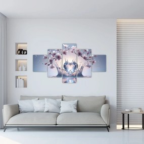 Obraz - Diamentowe serce (125x70 cm)