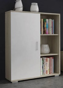 Meblościanka Biała + Dąb Sonoma S4-G03