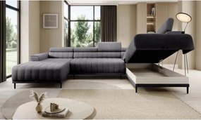 Narożnik CALDO XL Prawostronny z funkcją spania wolnostojąca w tkaninie RUN AGAIN 90 WERSAL