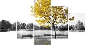 Obraz - Odpoczynek w parku (125x70 cm)