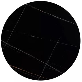 Stolik barowy wysoki BT-007 60x60 czarny marmur/czarny SIGNAL