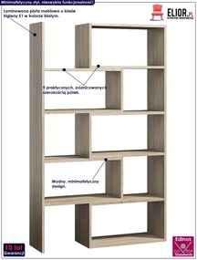 Komorowy regał na zabawki dąb sonoma N8-K27