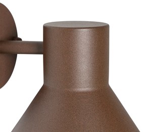 Zewnetrzna Industrialna lampa ścienna zewnętrzna rdzawo-brązowy stożek IP44 - NatasPrzemysłowy Oswietlenie zewnetrzne