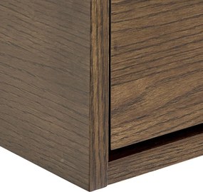 Szafka nocna w dekorze dębu w ciemnym naturalnym kolorze Monfort – Actona