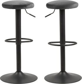 Regulowany hoker z podnóżkiem Finch dark grey
