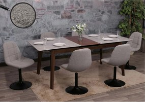 Krzesło do jadalni MCW-A60 (zestaw 6 sztuk),  szary