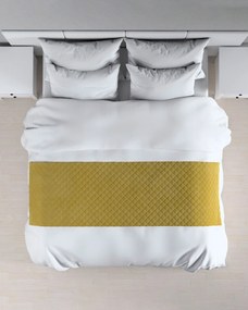 Narzuta hotelowa bieżnik Velvet 60x200cm kolor zielony tkanina połyskliwa, welwetowa