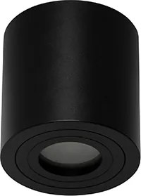 Nowoczesny okrągły reflektor łazienkowy czarny - Capa