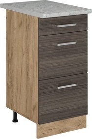 Szafka dolna do kuchni szlachetna szarość 40x60x81.6 r-line