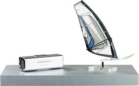 Półka ścienna Stylist Volato, 30 cm, srebrna