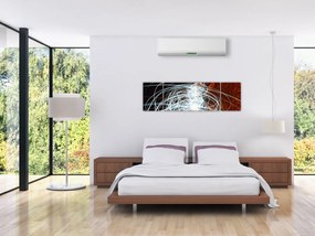 Obraz fal świetlnych (170x50 cm)