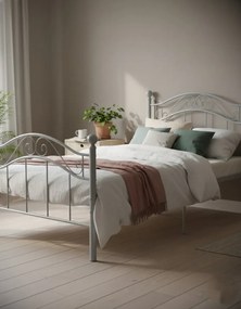 Szara metalowa szafka nocna 100x200 cm B9-H61