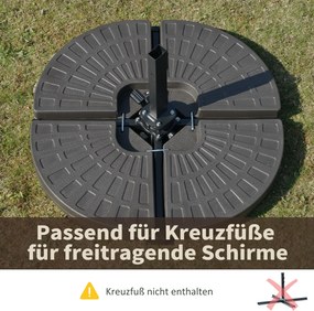 Outsunny obciążnik do parasola, 4-segmentowy