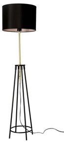 Czarna lampa stojąca (wysokość 154 cm) Tegola – Candellux Lighting